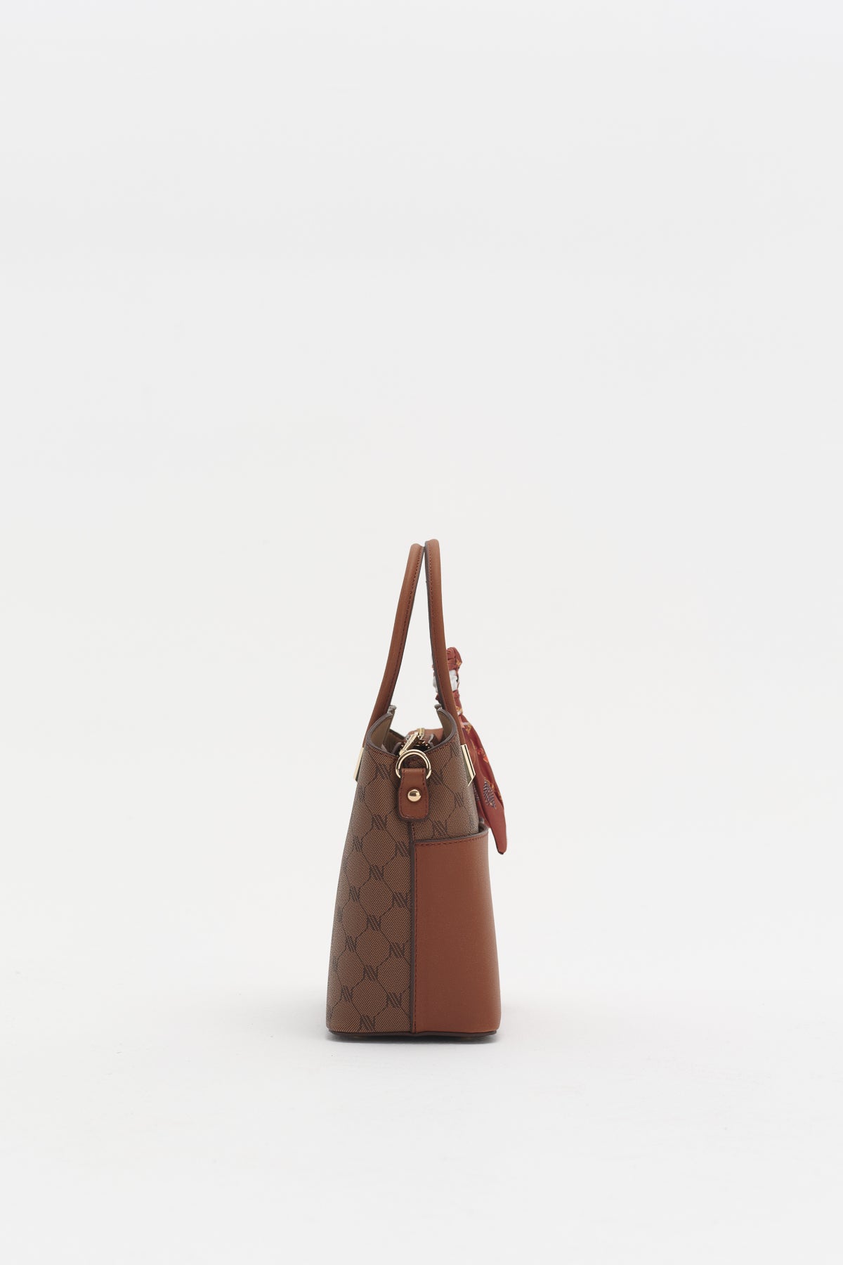 Monogram Tote Bag - Tan
