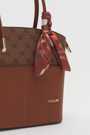 Monogram Tote Bag - Tan