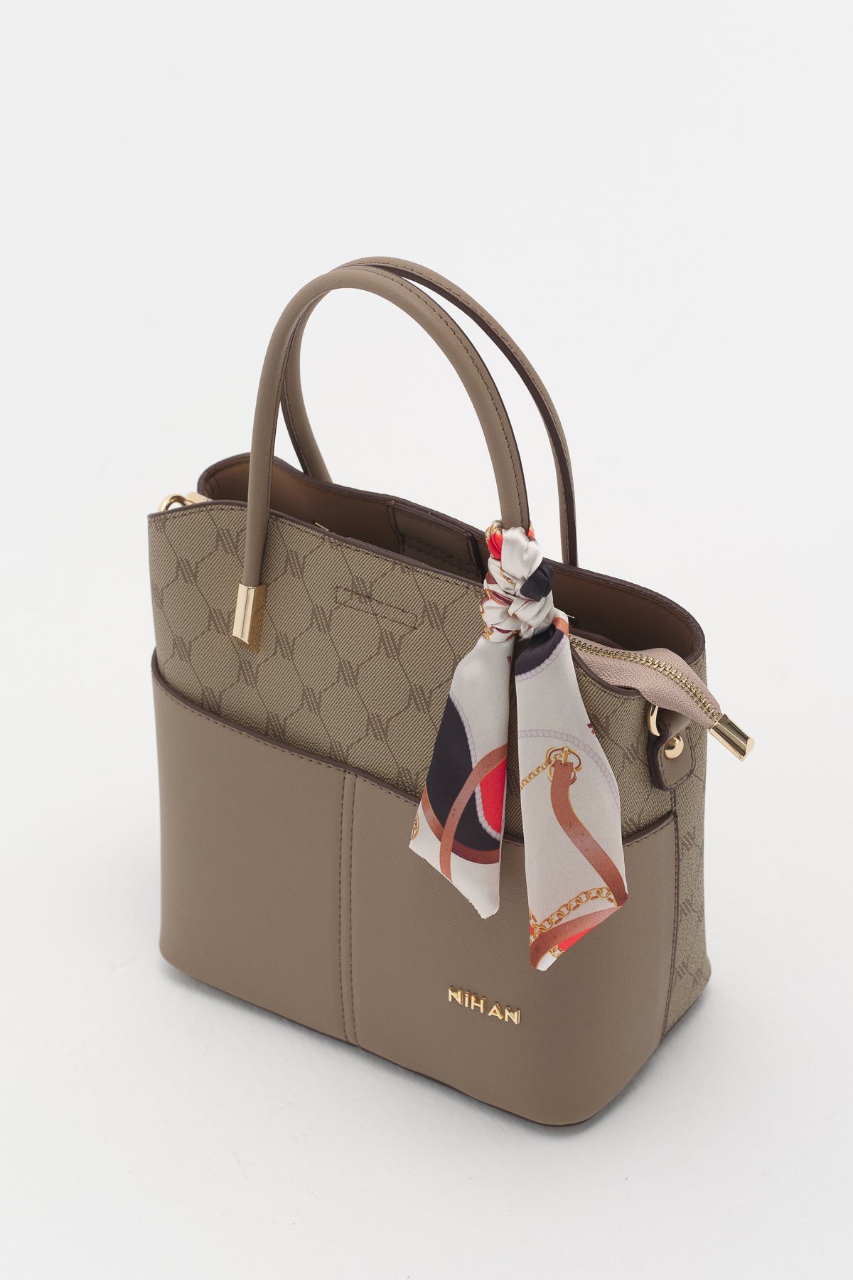Monogram Tote Bag - Mink