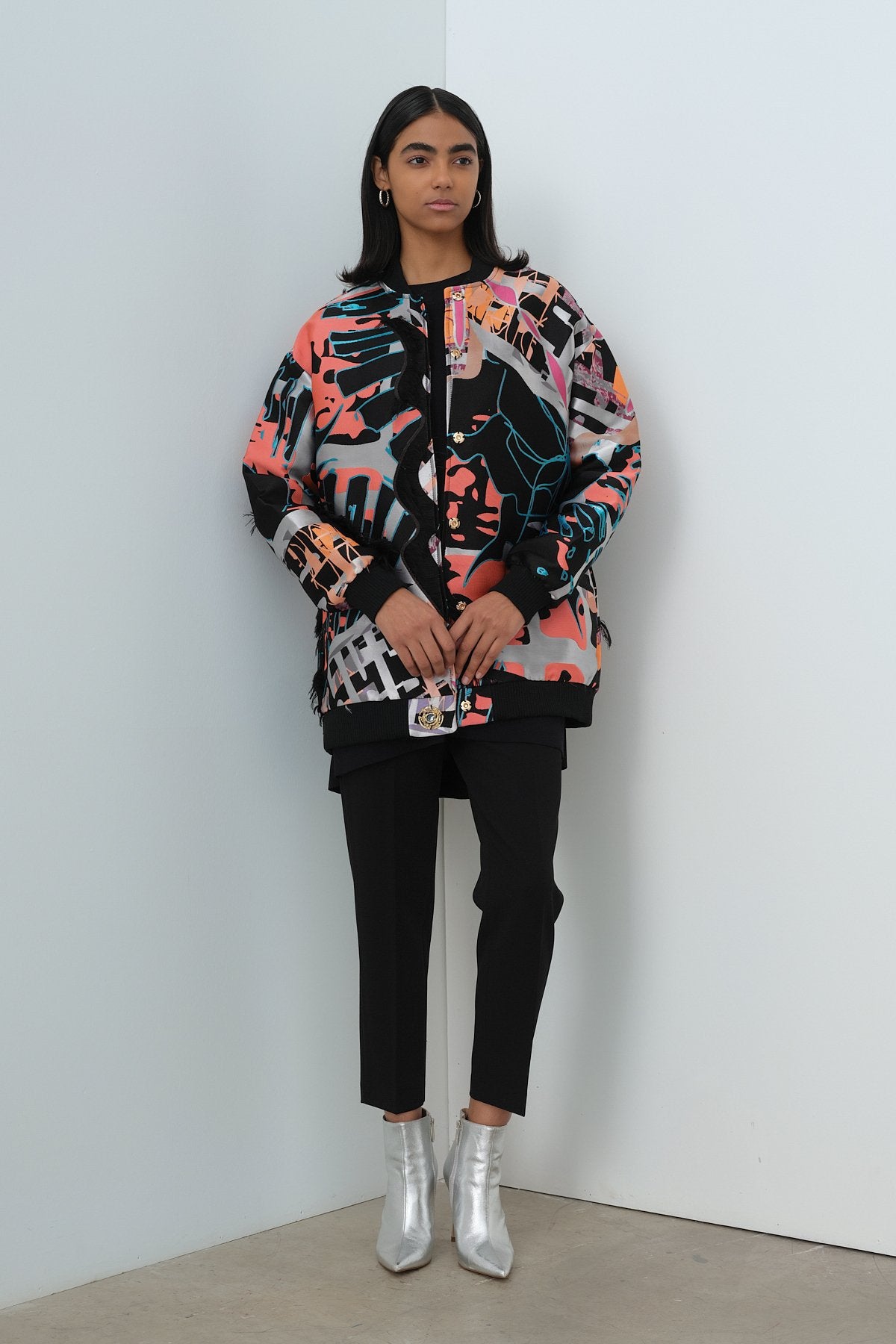 MSSM Special Bomber Jacket - Black - Pink