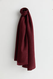 Natural Viskon Floş Şal - Bordo