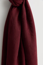Natural Viscose Floss Scarf - Burgundy