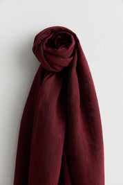 Natural Viscose Floss Scarf - Burgundy