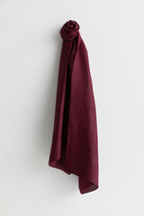 Natural Viscose Floss Scarf - Burgundy
