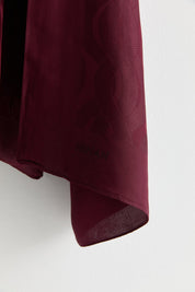 Natural Viscose Floss Scarf - Burgundy