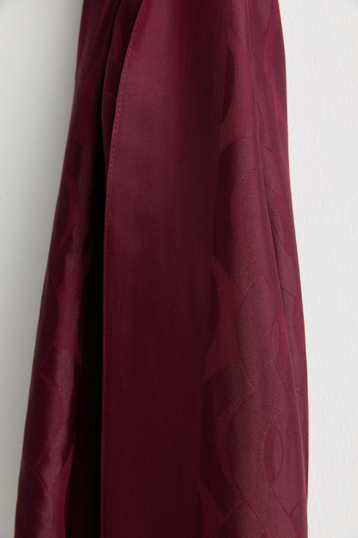 Natural Viscose Floss Scarf - Burgundy