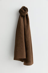 Natural Viscose Floss Scarf - Coffee