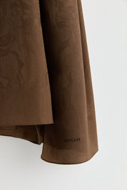 Natural Viscose Floss Scarf - Coffee