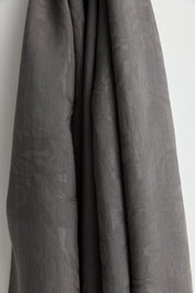 Natural Viscose Floss Scarf - Dark Grey