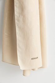 Natural Viscose Floss Scarf - Cream