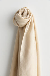 Natural Viscose Floss Scarf - Cream