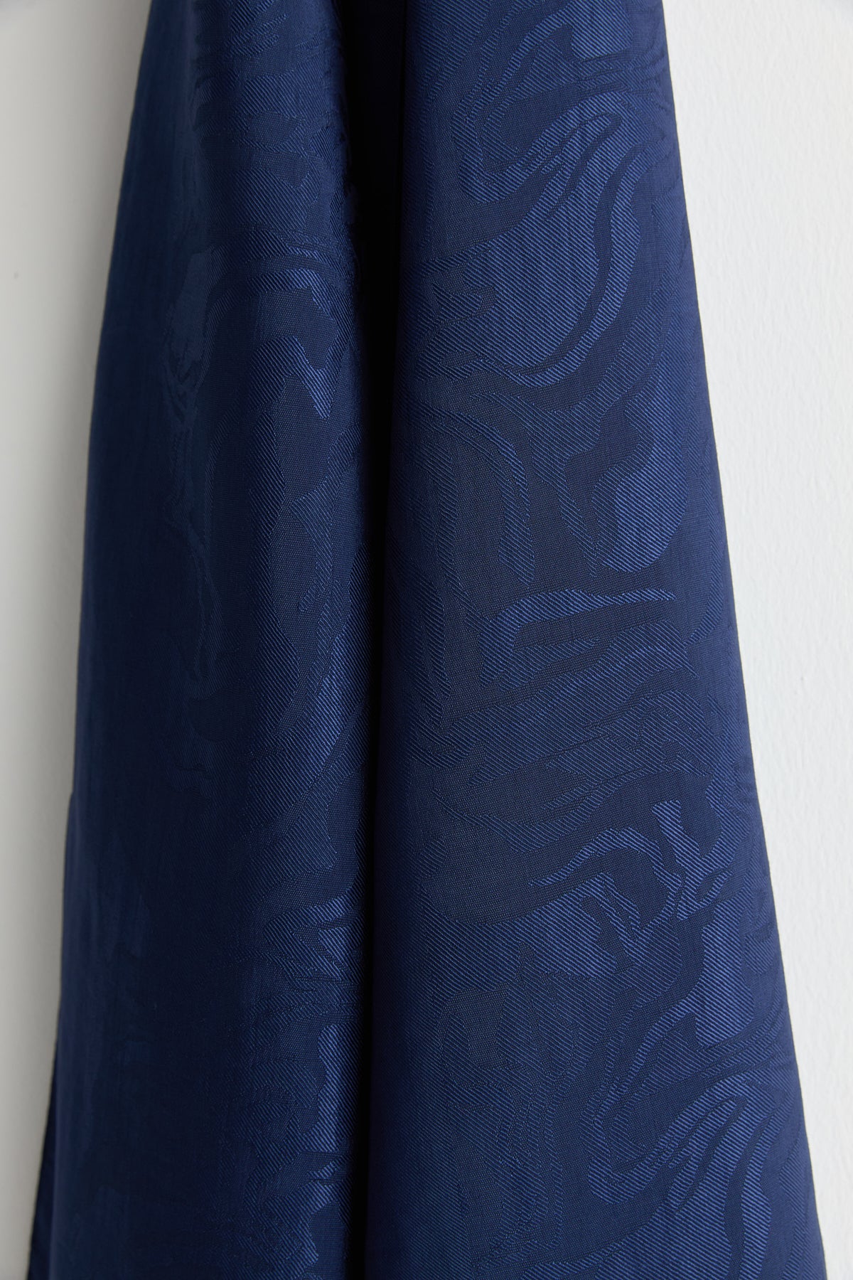 Natural Viscose Floss Scarf - Navy Blue