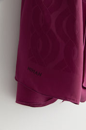 Natural Viskon Floş Şal - Mürdüm