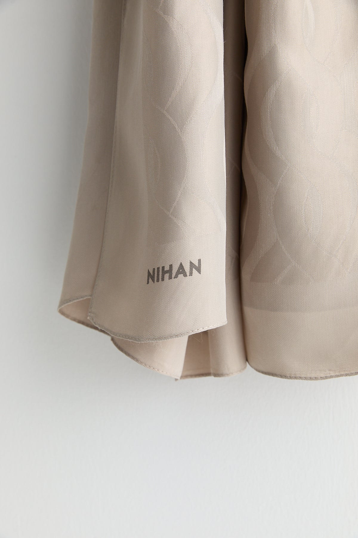 Natural Viscose Floss Scarf - Mink