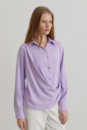 Snap-Front Shirt - Lilac
