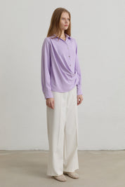 Snap-Front Shirt - Lilac