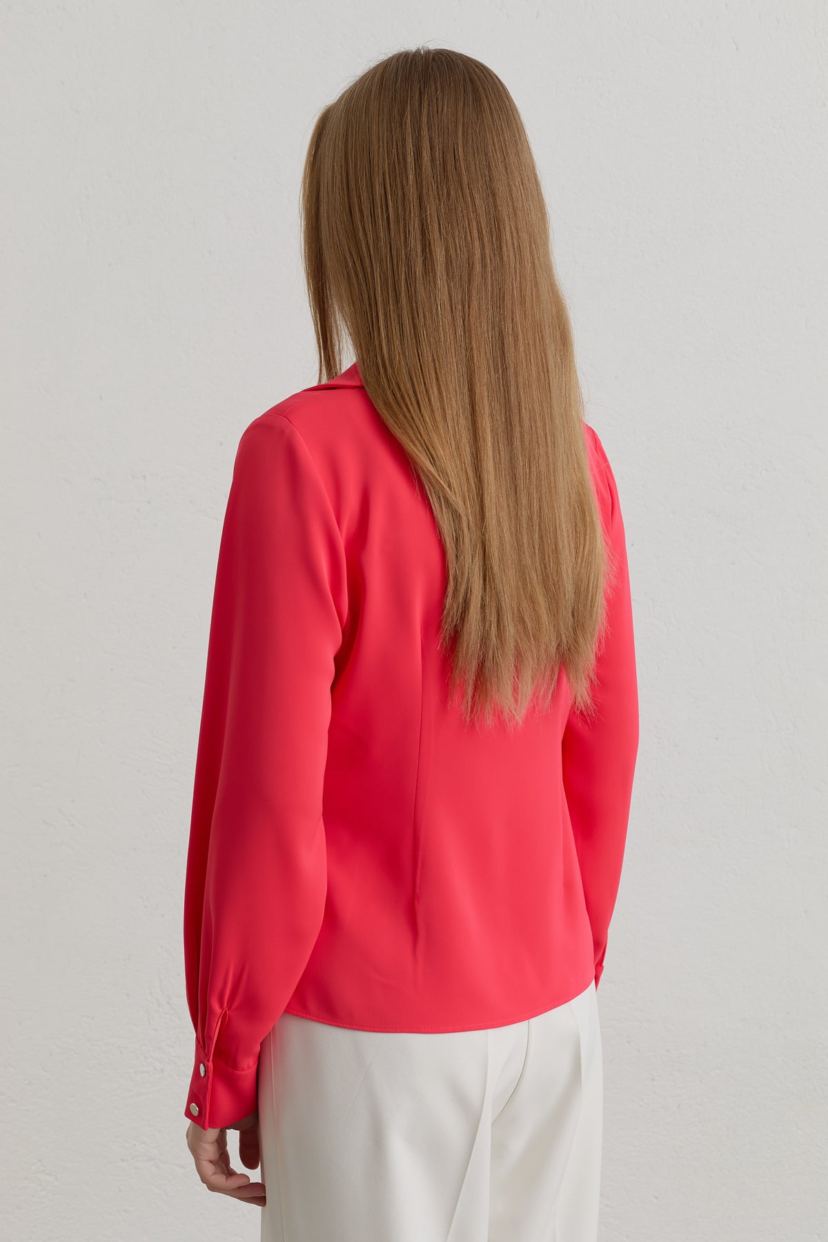 Snap-Front Shirt - Coral
