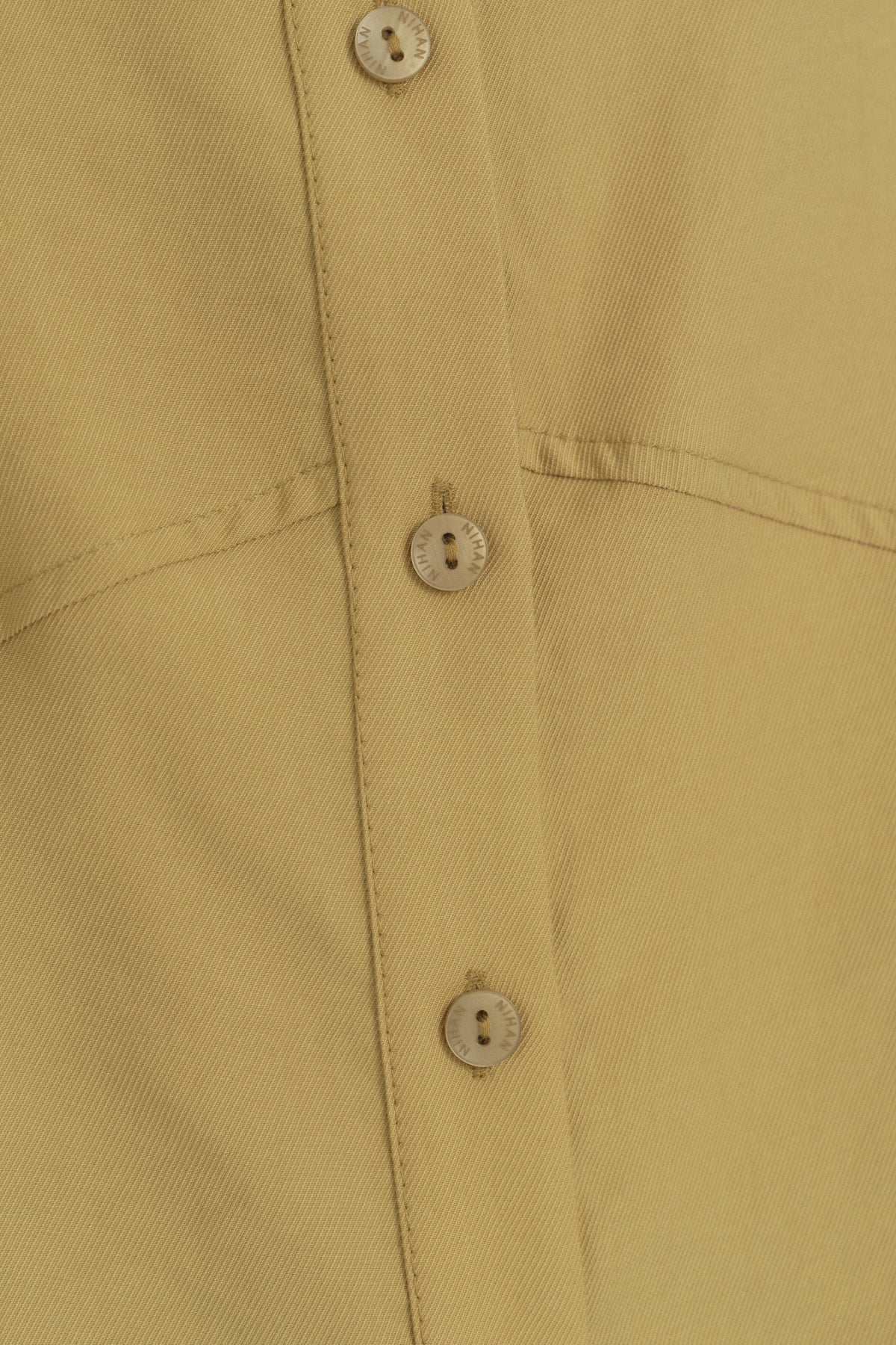 Front Slit Shirt - Saffron