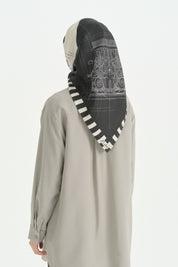 Orbis Twill İpek Eşarp - Siyah