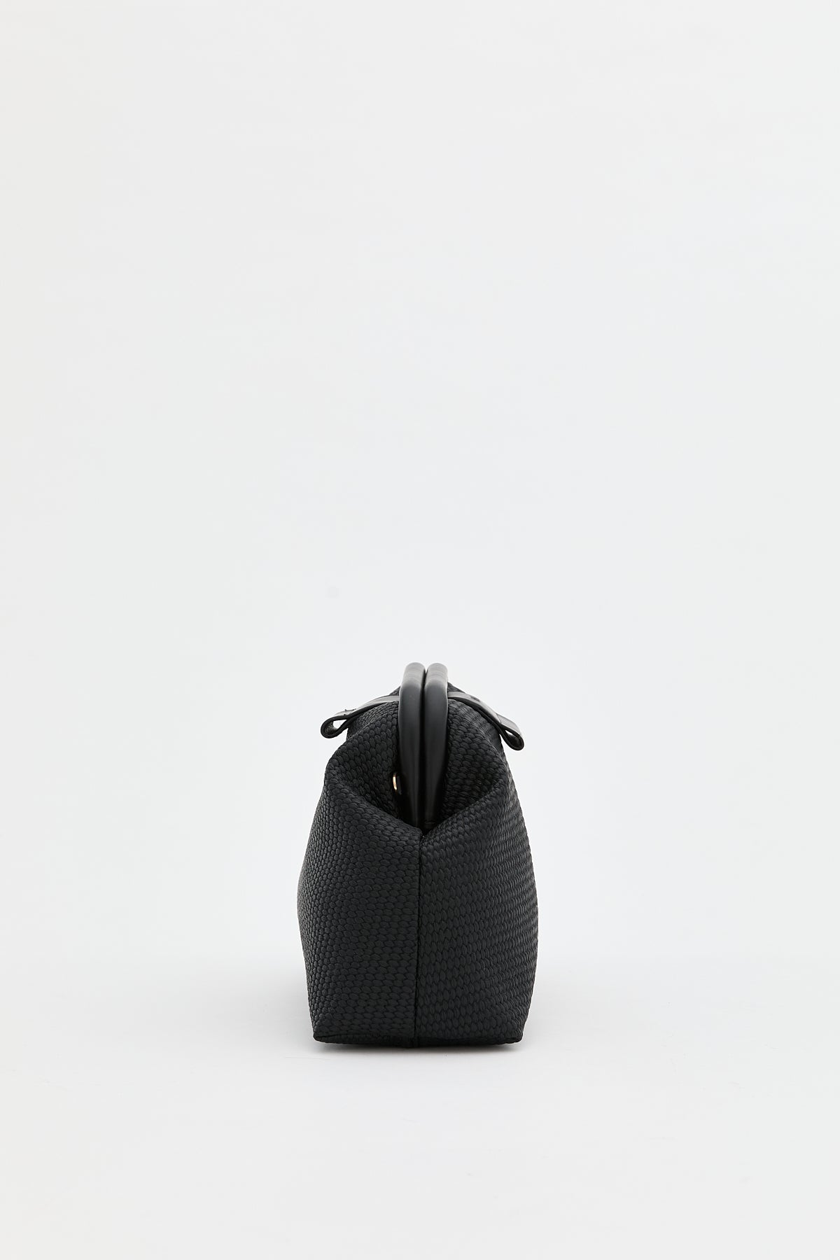 Knitted Crossbody Bag - Black