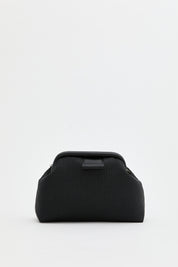 Knitted Crossbody Bag - Black