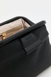 Knitted Crossbody Bag - Black