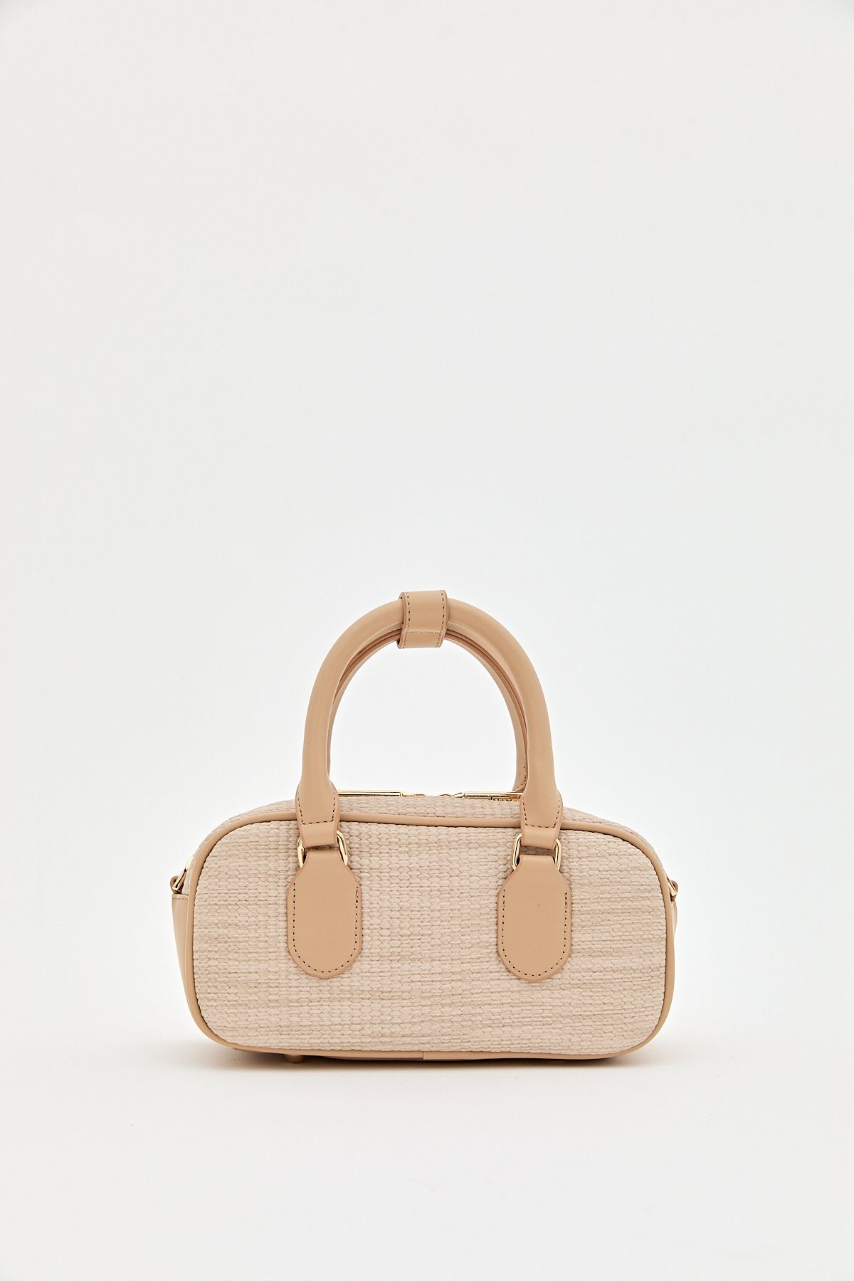 Knitted Crossbody Bag - Beige