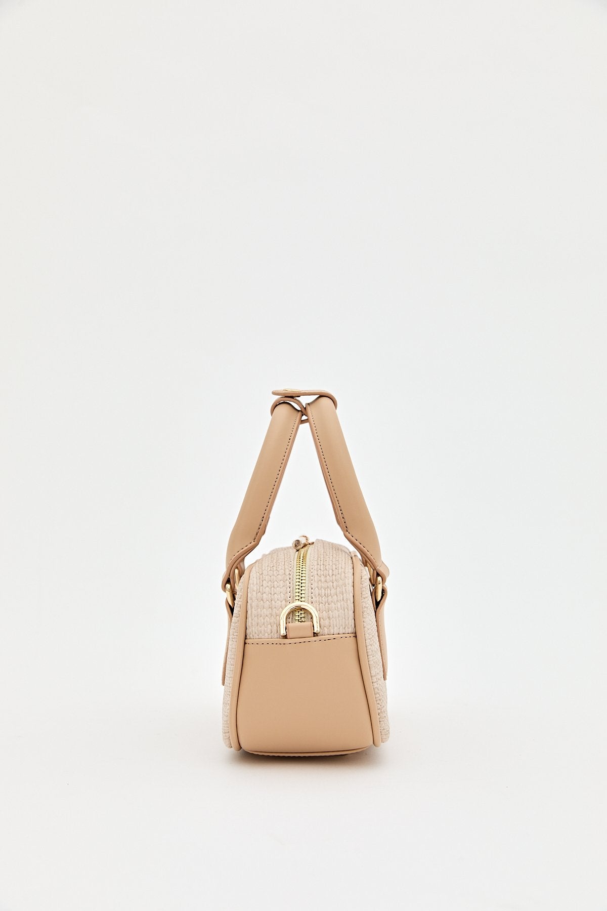 Knitted Crossbody Bag - Beige