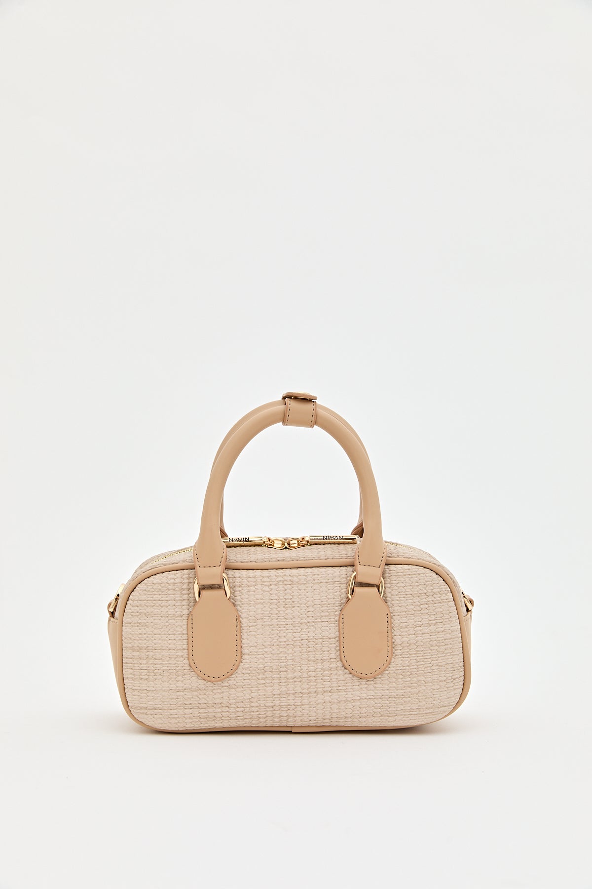 Knitted Crossbody Bag - Beige