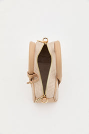 Knitted Crossbody Bag - Beige