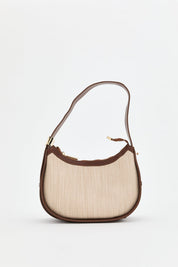 Knitted Shoulder Bag - Beige