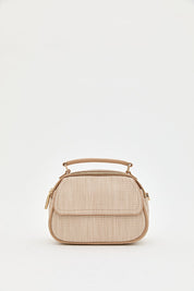 Braided Crossbody Bag - Beige