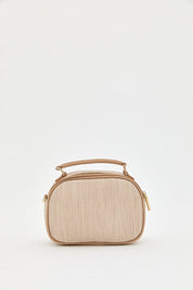 Braided Crossbody Bag - Beige
