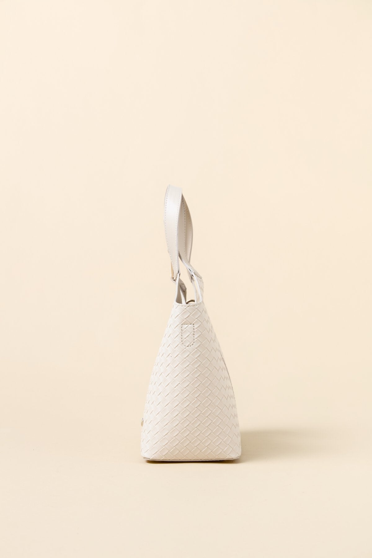 Braided Handbag - Beige