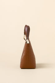 Braided Handbag - Tan