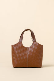Braided Handbag - Tan