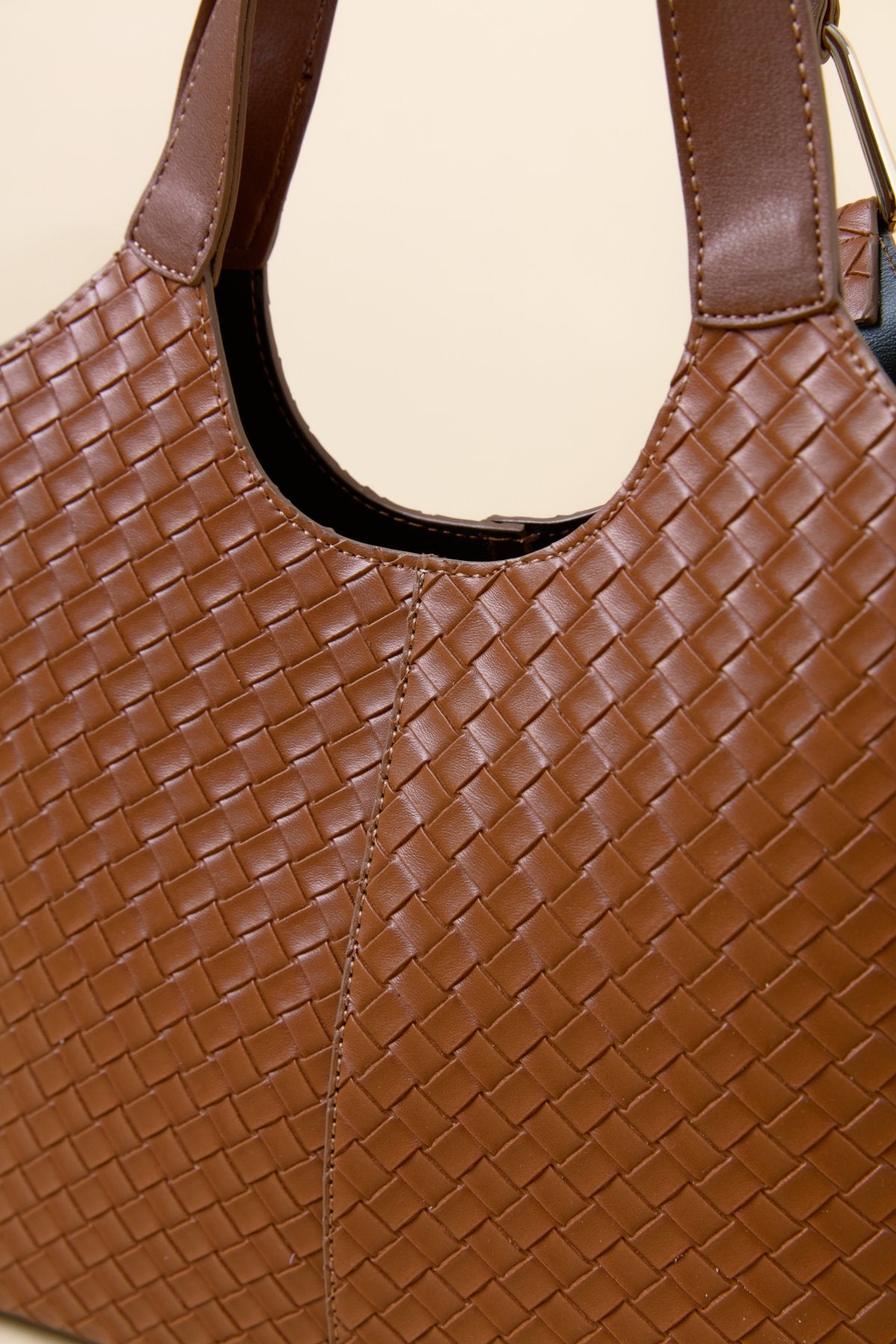 Braided Handbag - Tan