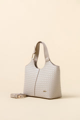 Braided Handbag - Mink