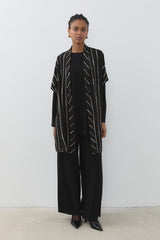 Knitted 3-Piece Set - Black