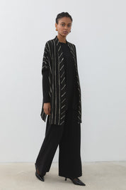 Knitted 3-Piece Set - Black