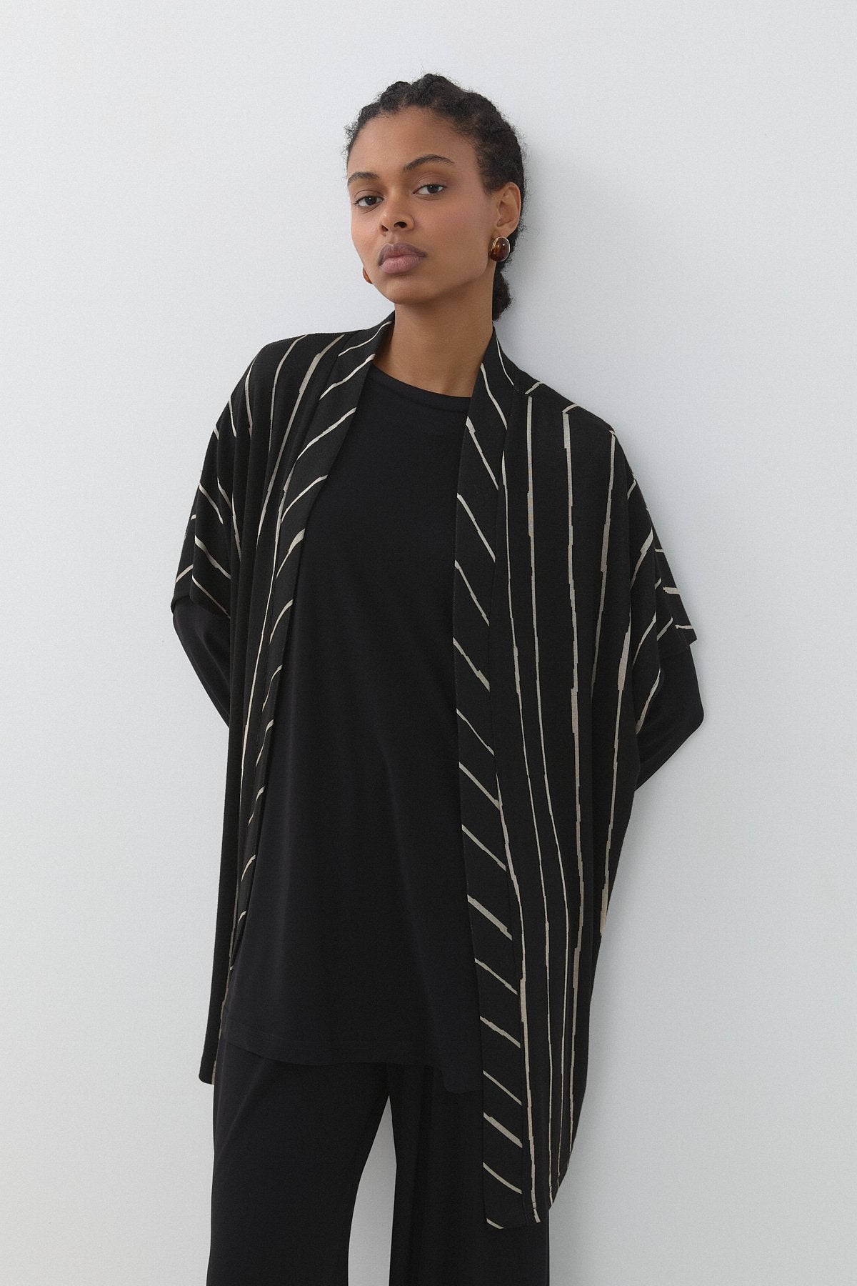 Knitted 3-Piece Set - Black