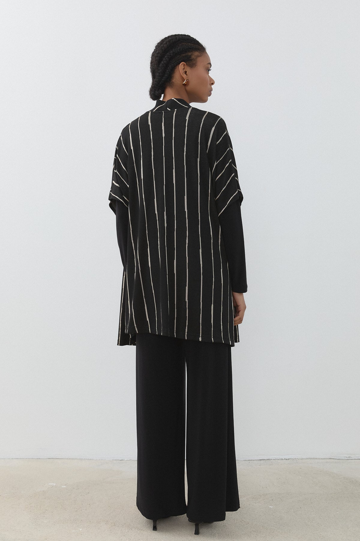 Knitted 3-Piece Set - Black
