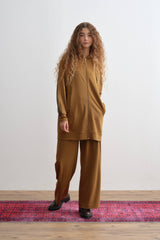 Örme Pantolon Tunik Takım - Olive