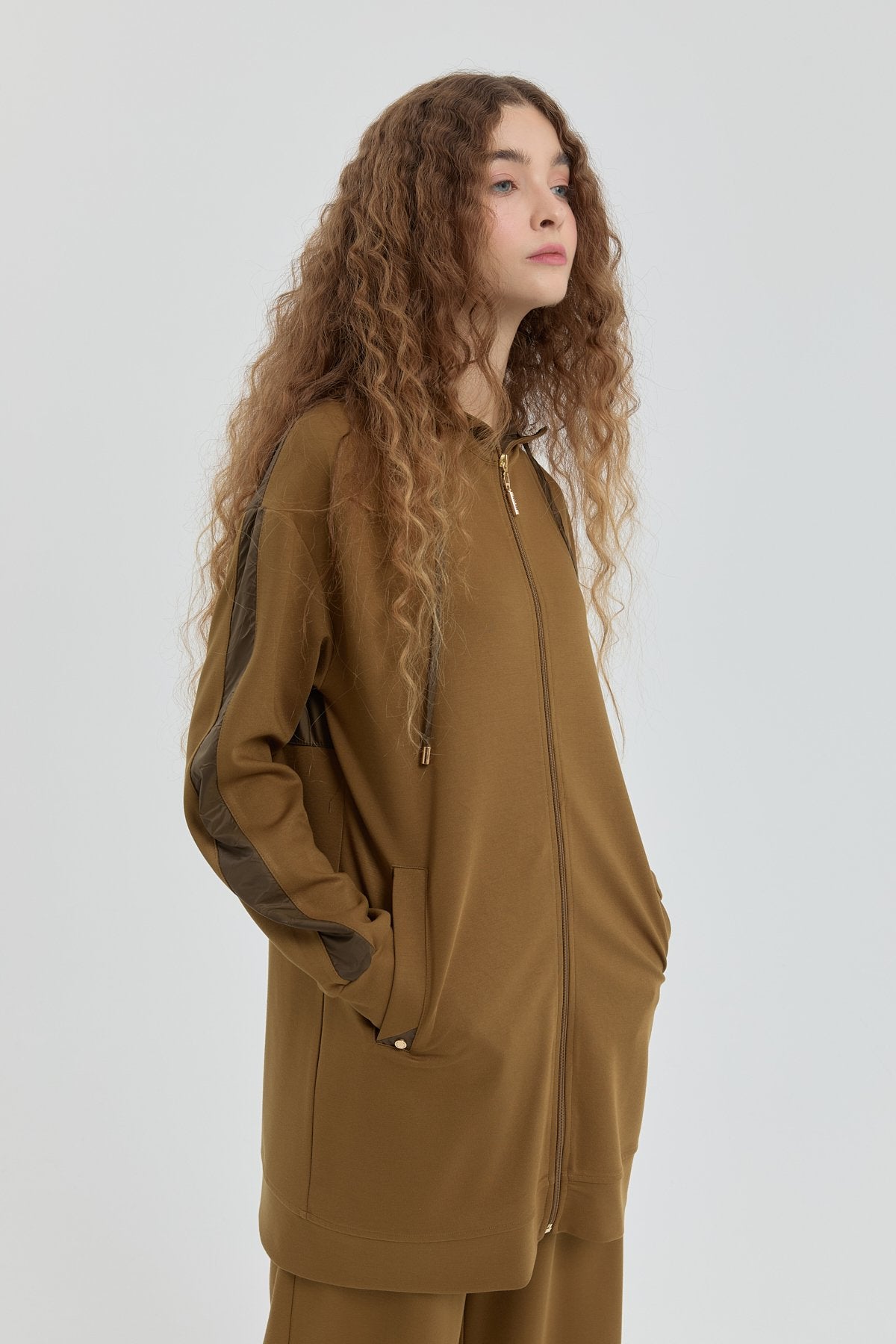 Örme Pantolon Tunik Takım - Olive