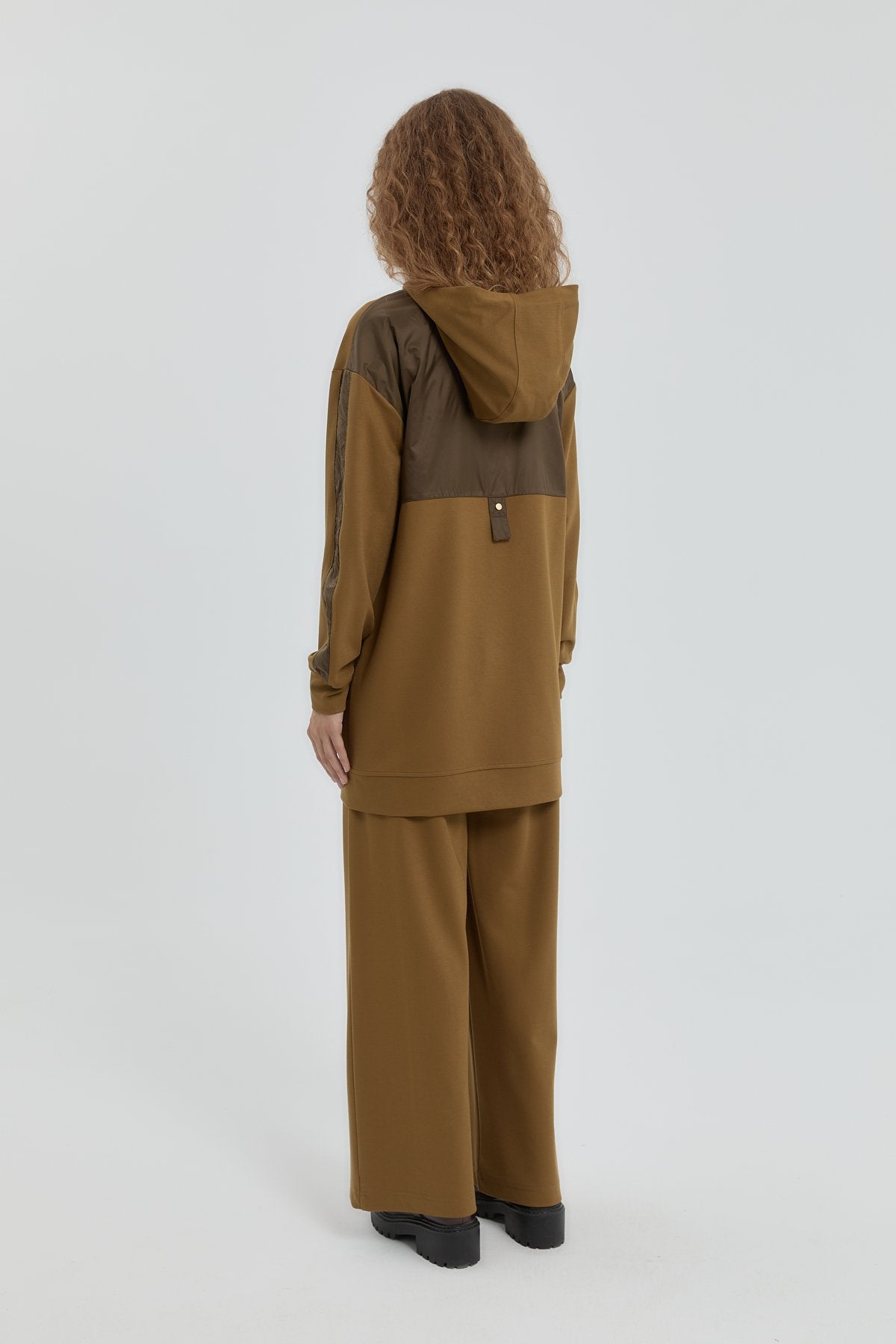 Örme Pantolon Tunik Takım - Olive