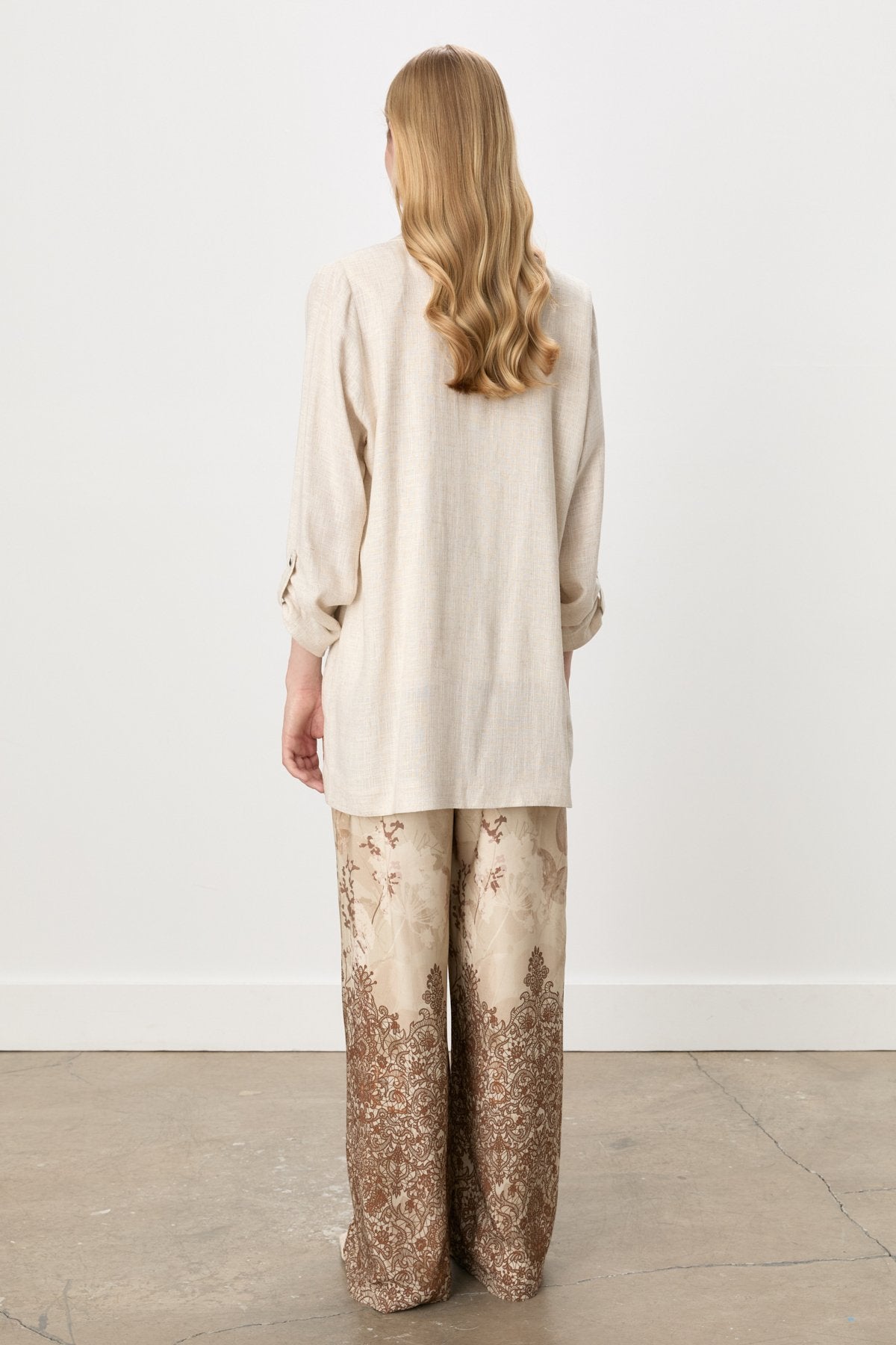 Oversize Blazer Ceket - Bej