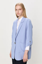 Oversize Blazer Jacket - Blue