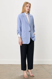 Oversize Blazer Jacket - Blue