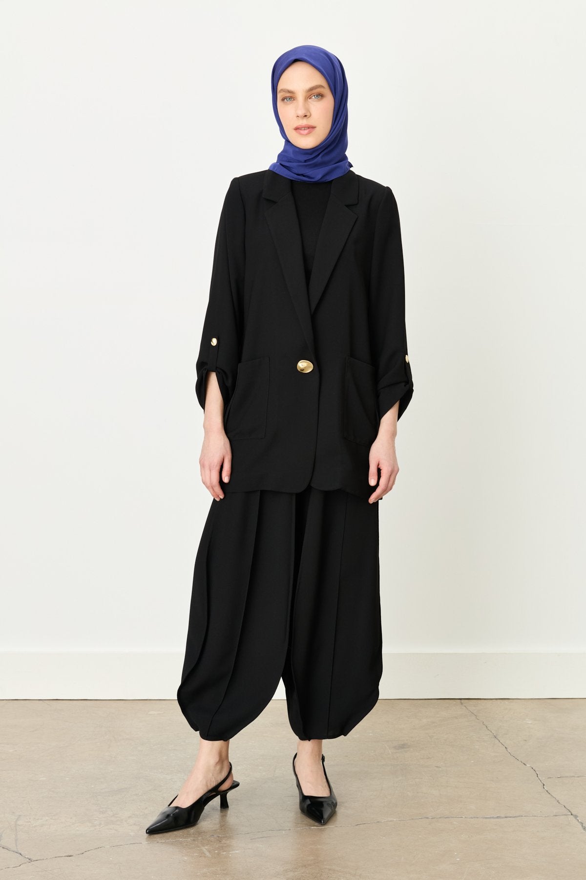 Oversize Blazer Ceket - Siyah