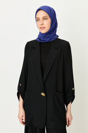Oversize Blazer Ceket - Siyah